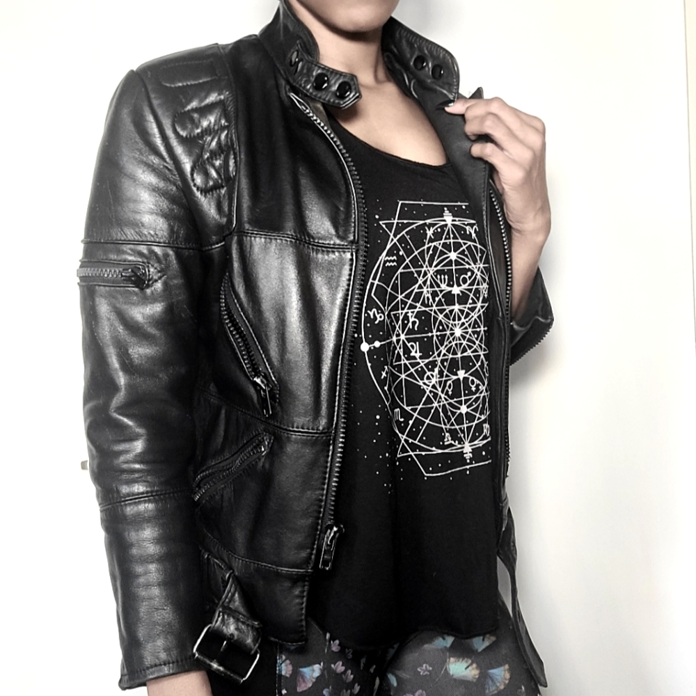 AMF HEIN GERICKE/ Exclusive for HARLEY DAVIDSON Motorcycle Leather Jacket